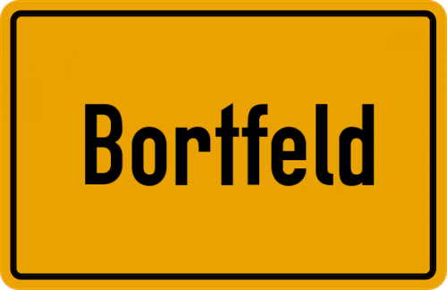 Ortsschild Bortfeld