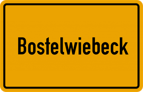 Ortsschild Bostelwiebeck