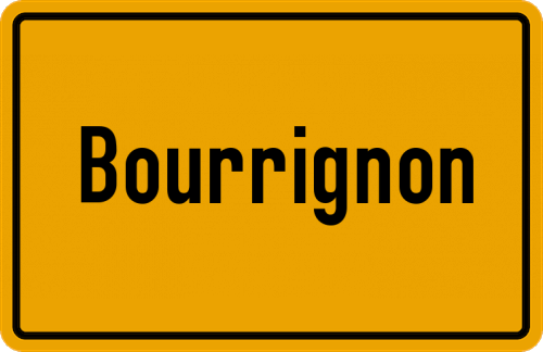 Ortsschild Bourrignon