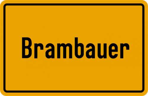 Ortsschild Brambauer