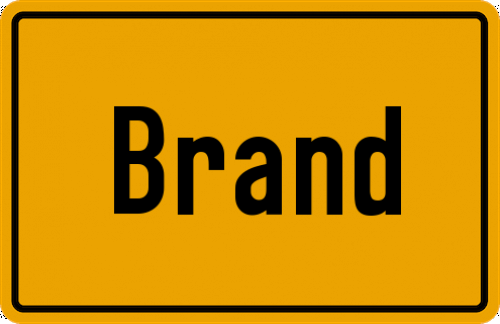 Ortsschild Brand, Kreis Fulda