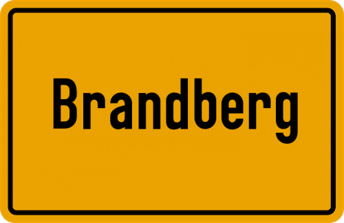 Ortsschild Brandberg