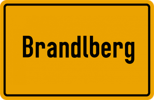 Ortsschild Brandlberg