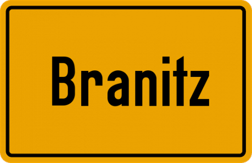 Ortsschild Branitz