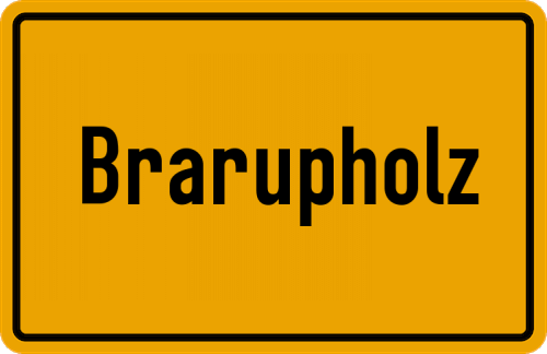 Ortsschild Brarupholz