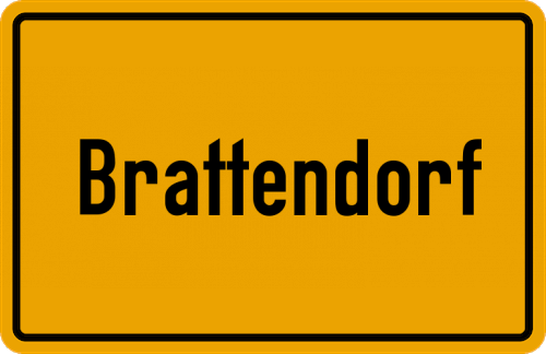 Ortsschild Brattendorf