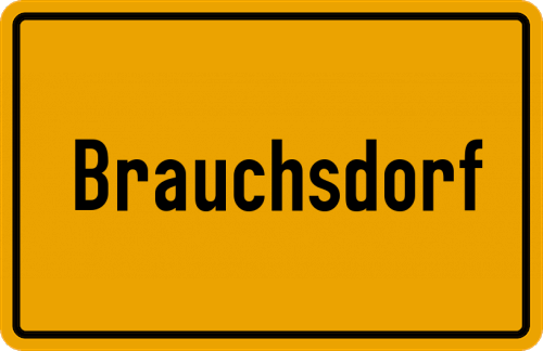Ortsschild Brauchsdorf