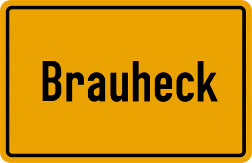 Ortsschild Brauheck