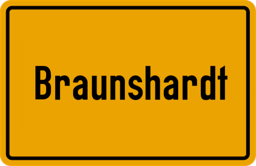 Ortsschild Braunshardt