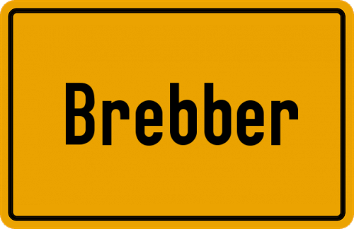 Ortsschild Brebber