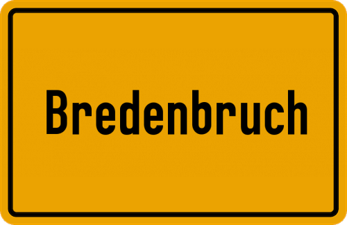 Ortsschild Bredenbruch, Sauerland