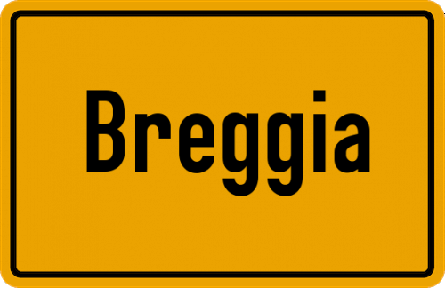Ortsschild Breggia