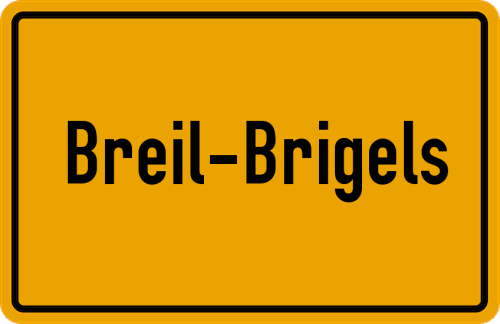 Ortsschild Breil/Brigels
