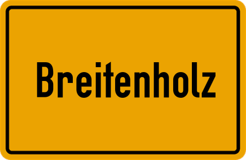 Ortsschild Breitenholz