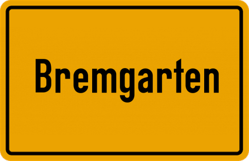 Ortsschild Bremgarten