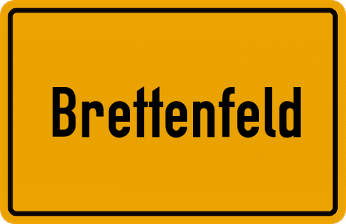 Ortsschild Brettenfeld