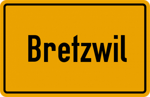 Ortsschild Bretzwil
