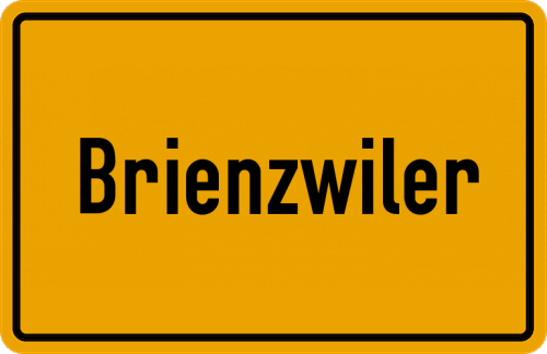 Ortsschild Brienzwiler