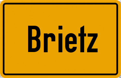 Ortsschild Brietz