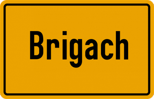 Ortsschild Brigach
