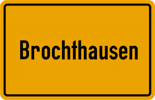 Ortsschild Brochthausen