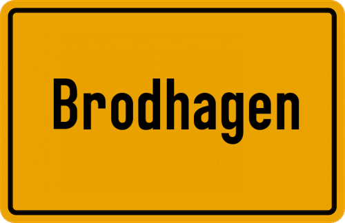 Ortsschild Brodhagen