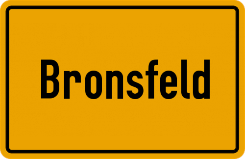 Ortsschild Bronsfeld