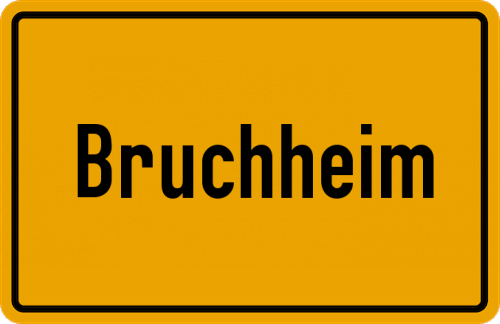 Ortsschild Bruchheim