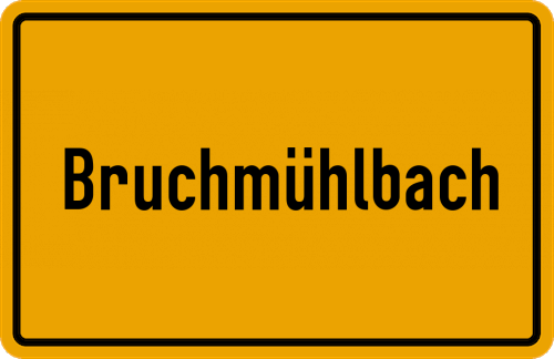 Ortsschild Bruchmühlbach