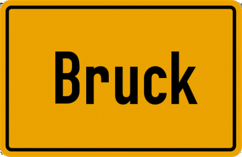 Ortsschild Bruck, Oberfranken