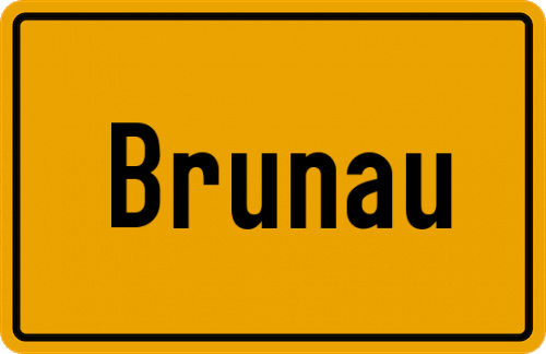 Ortsschild Brunau, Altmark