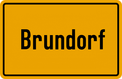 Ortsschild Brundorf