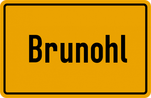 Ortsschild Brunohl