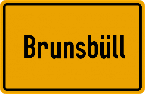 Ortsschild Brunsbüll