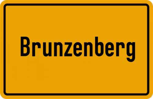 Ortsschild Brunzenberg