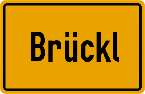 Ortsschild Brückl