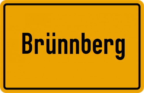 Ortsschild Brünnberg