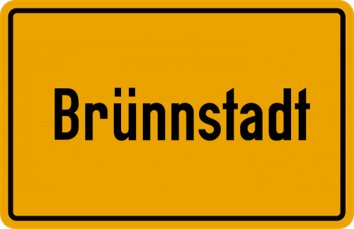 Ortsschild Brünnstadt