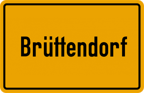 Ortsschild Brüttendorf