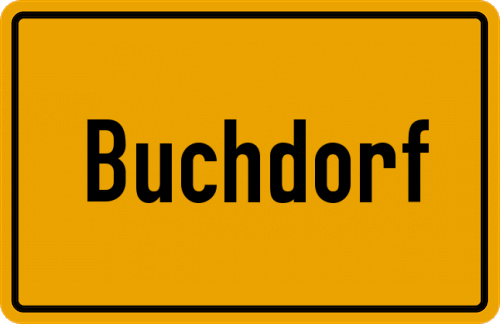 Ortsschild Buchdorf