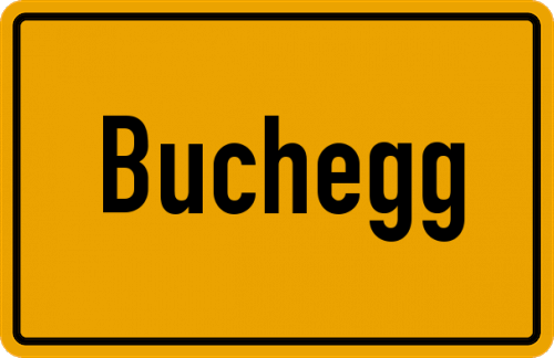 Ortsschild Buchegg