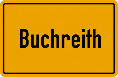 Ortsschild Buchreith