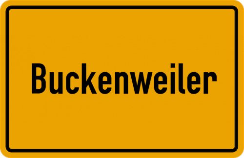 Ortsschild Buckenweiler