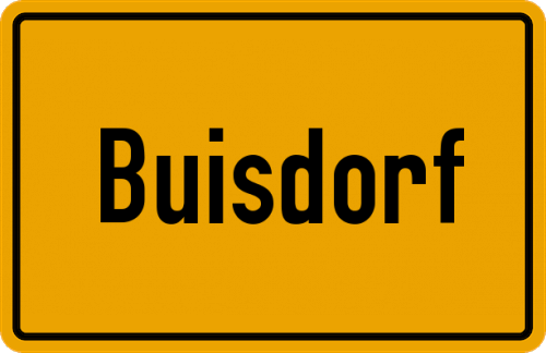 Ortsschild Buisdorf