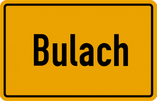 Ortsschild Bulach