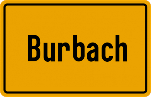 Ortsschild Burbach