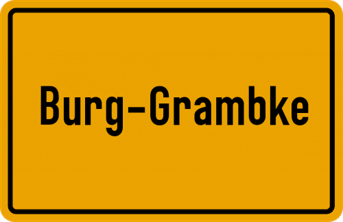 Ortsschild Burg-Grambke