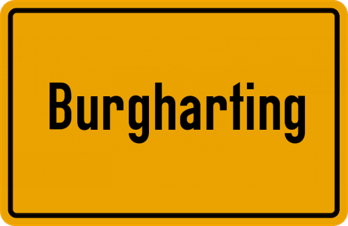 Ortsschild Burgharting