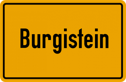 Ortsschild Burgistein