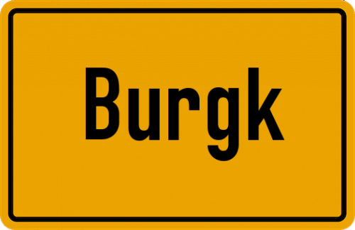 Ortsschild Burgk